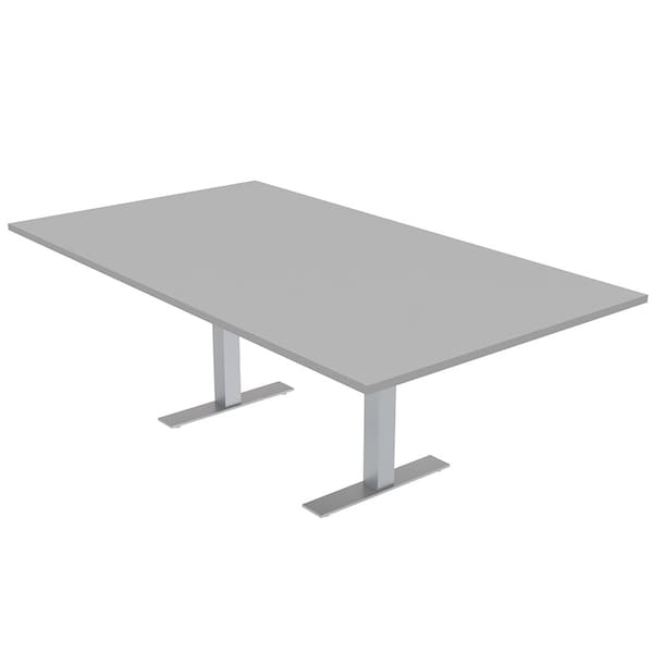 47.25 in W, 71.5 in L, 29 in H, Engineered Wood Top, Grey